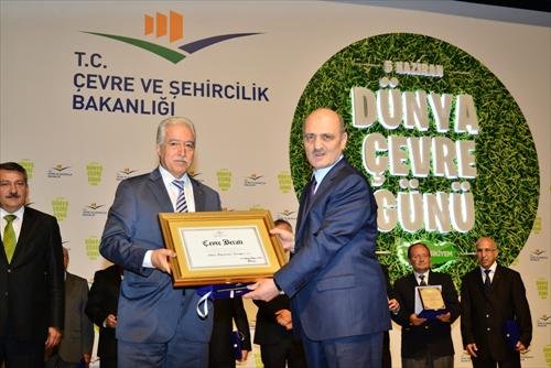 Büyükşehir Belediyesi\'ne Bakanlık\'tan çevre ödülü