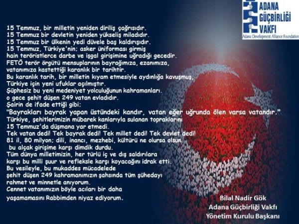 DEMOKRASİ DESTANINDA ŞAHİTLER BİZİZ